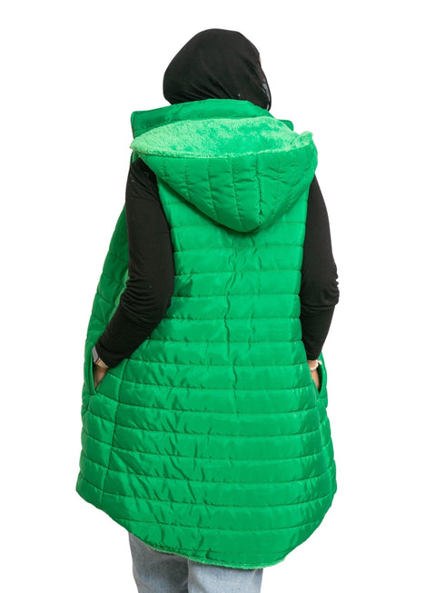 Green L - Cut Double Face Jacket - Khotwh